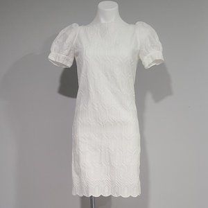 DVF Button Down Eyelet Dress